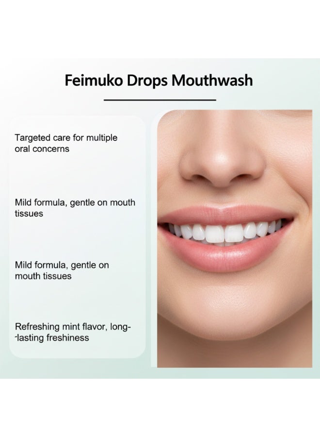 Feimuko 2-PACKS Bee Venom Mint Mouthwash | Daily Cleaning and Antibacterial Care for Healthy Teeth 50ml *2 - Image 5